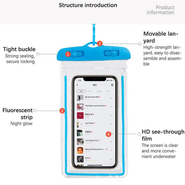Universal Waterproof Phone Pouch for Outdoor Use - InspiredGrabs.com